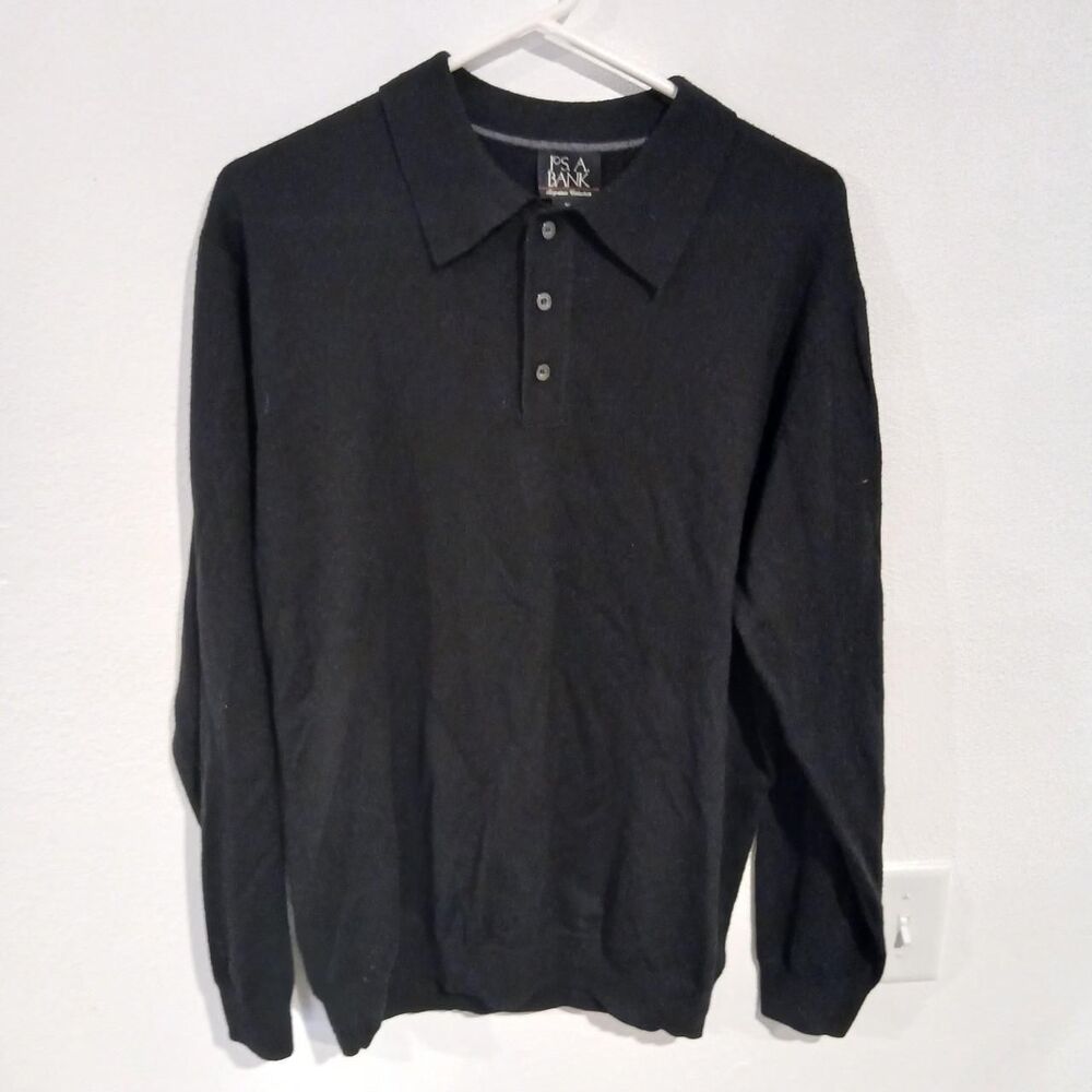 Jos. A. Bank Signature Collection Men's 100% Merino Wool Black Sweater XL